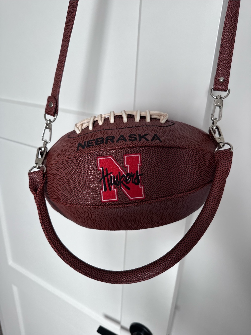 Nebraska Huskers Football Crossbody Bag